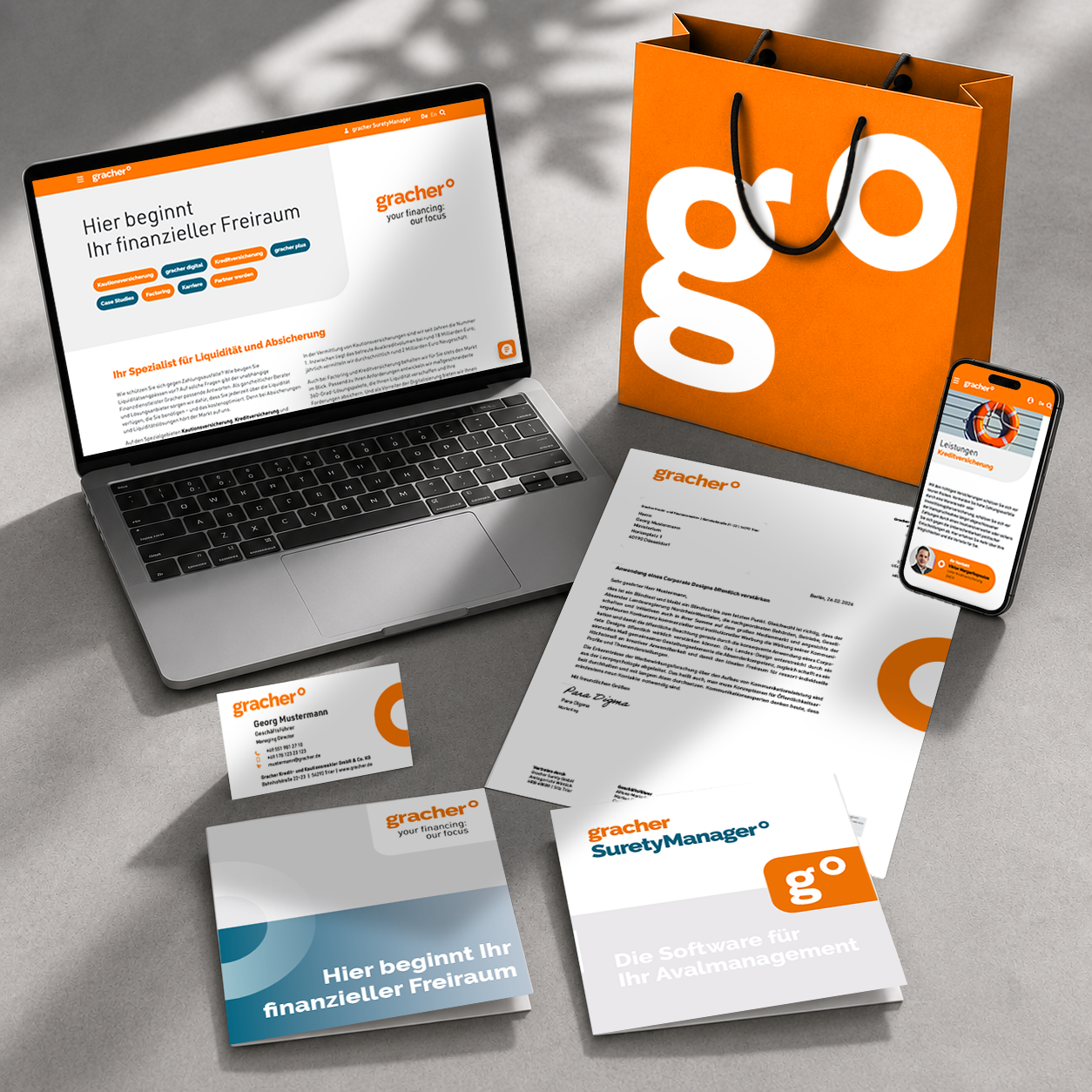 gracher Corporate Design und Website